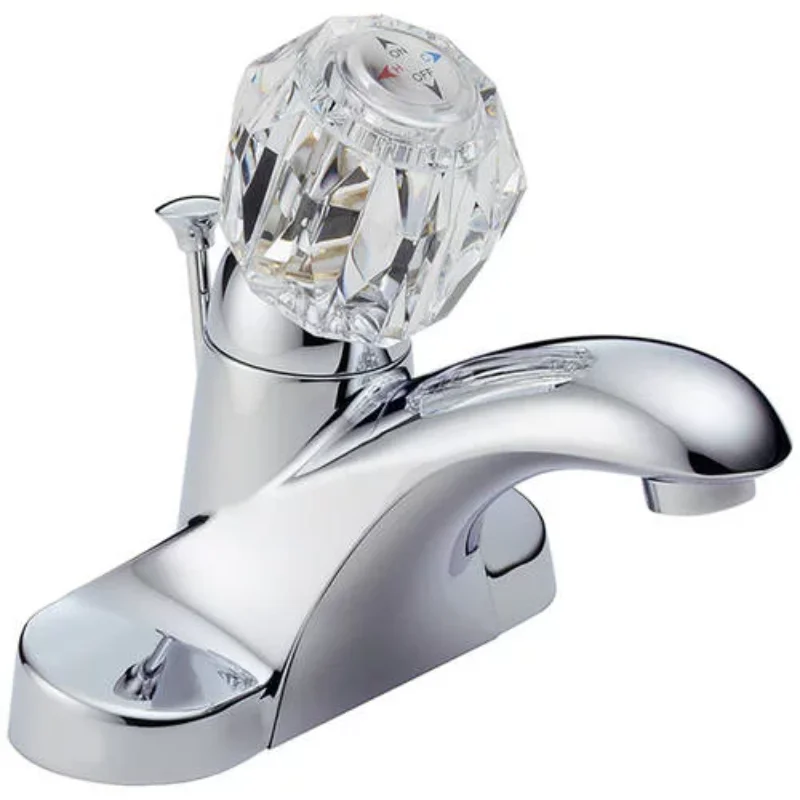 

Single Handle Centerset Bathroom Faucet in Chrome