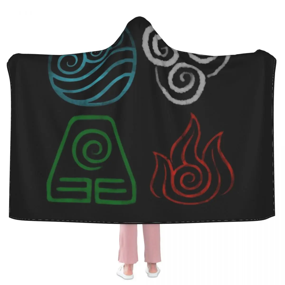 

Аватар символы Аватара последнее одеяло Airbender супер мягкое с капюшоном Одеяло Дешевое уютное флисовое покрывало