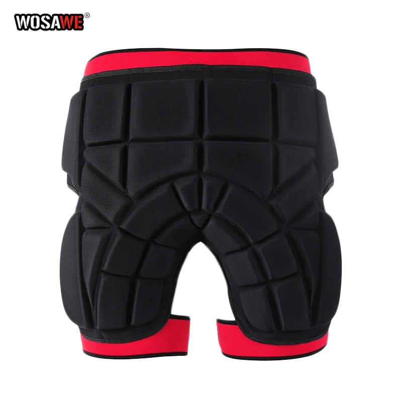 

WOSAWE Padded Motorcycle Pants Outer Shorts Outdoor Sports Skiing Shorts Hip Pad Protector Ski Snowboard Skate Motor Shorts