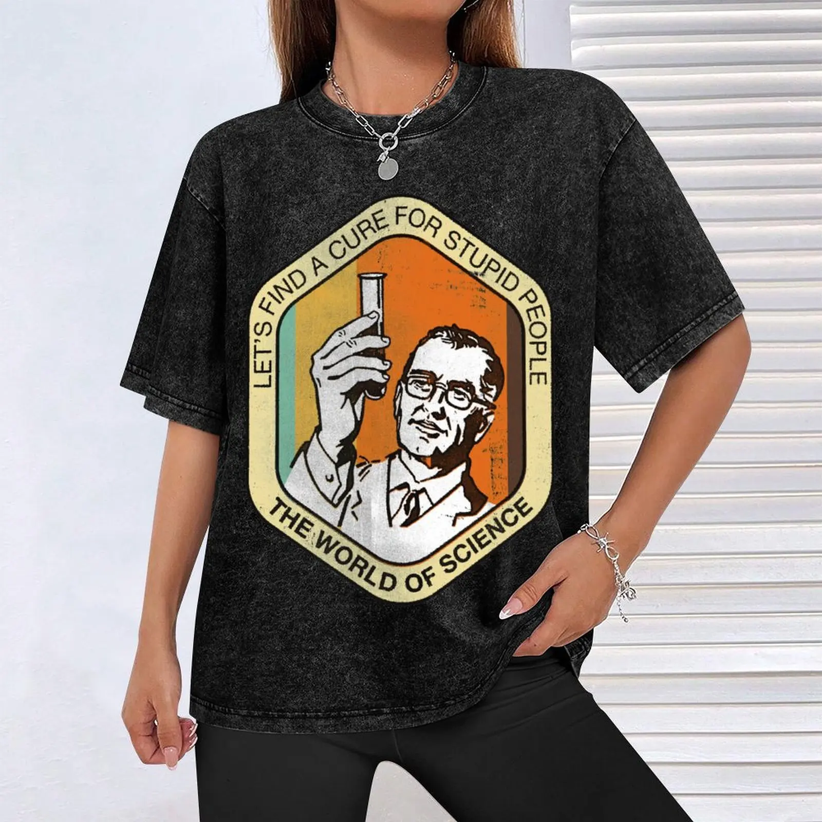 Футболка Lets Find a Cure for Stupid People хлопок