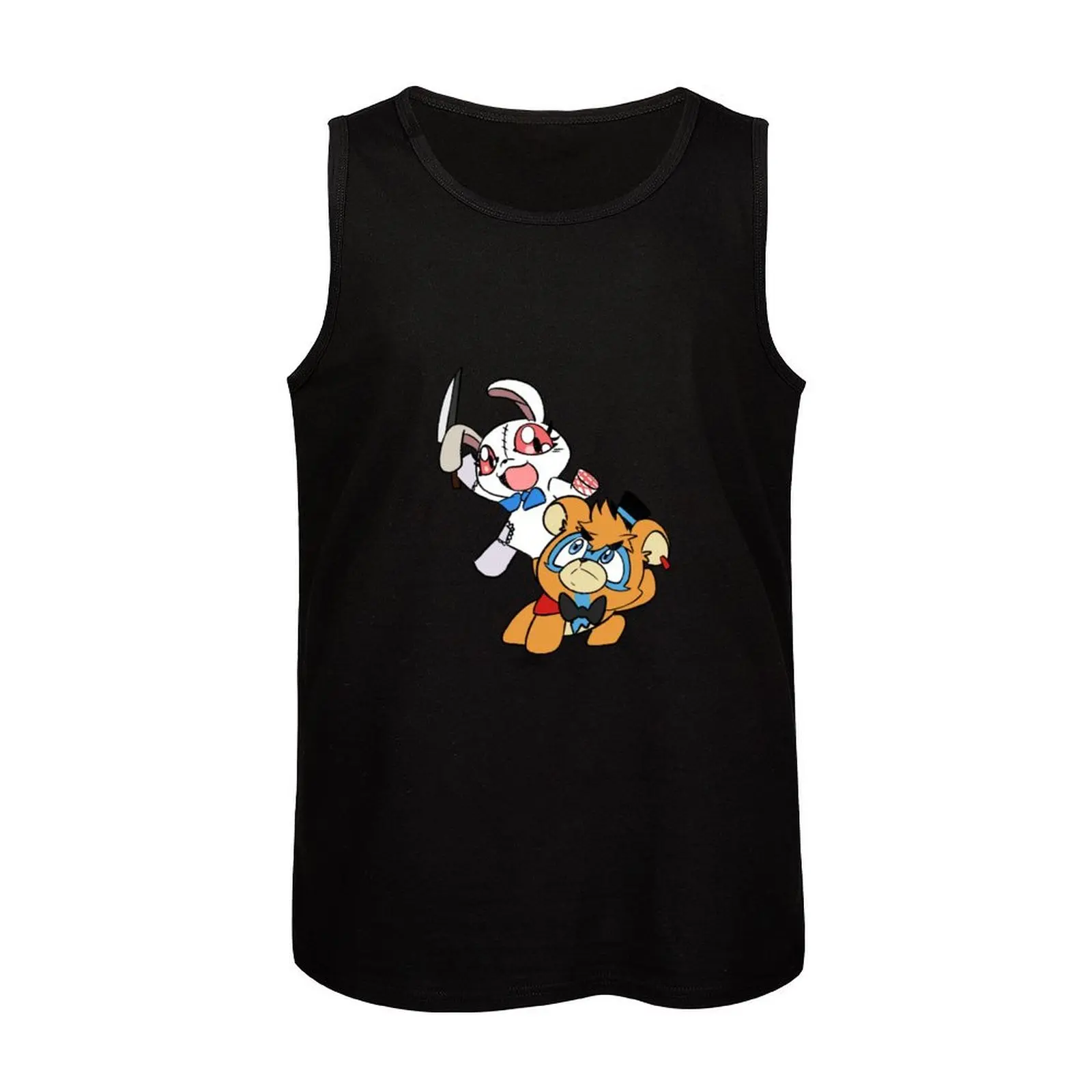 Vanny vs Glamrock Freddy майка рубашка без рукавов мужская футболка аниме тренажерный зал