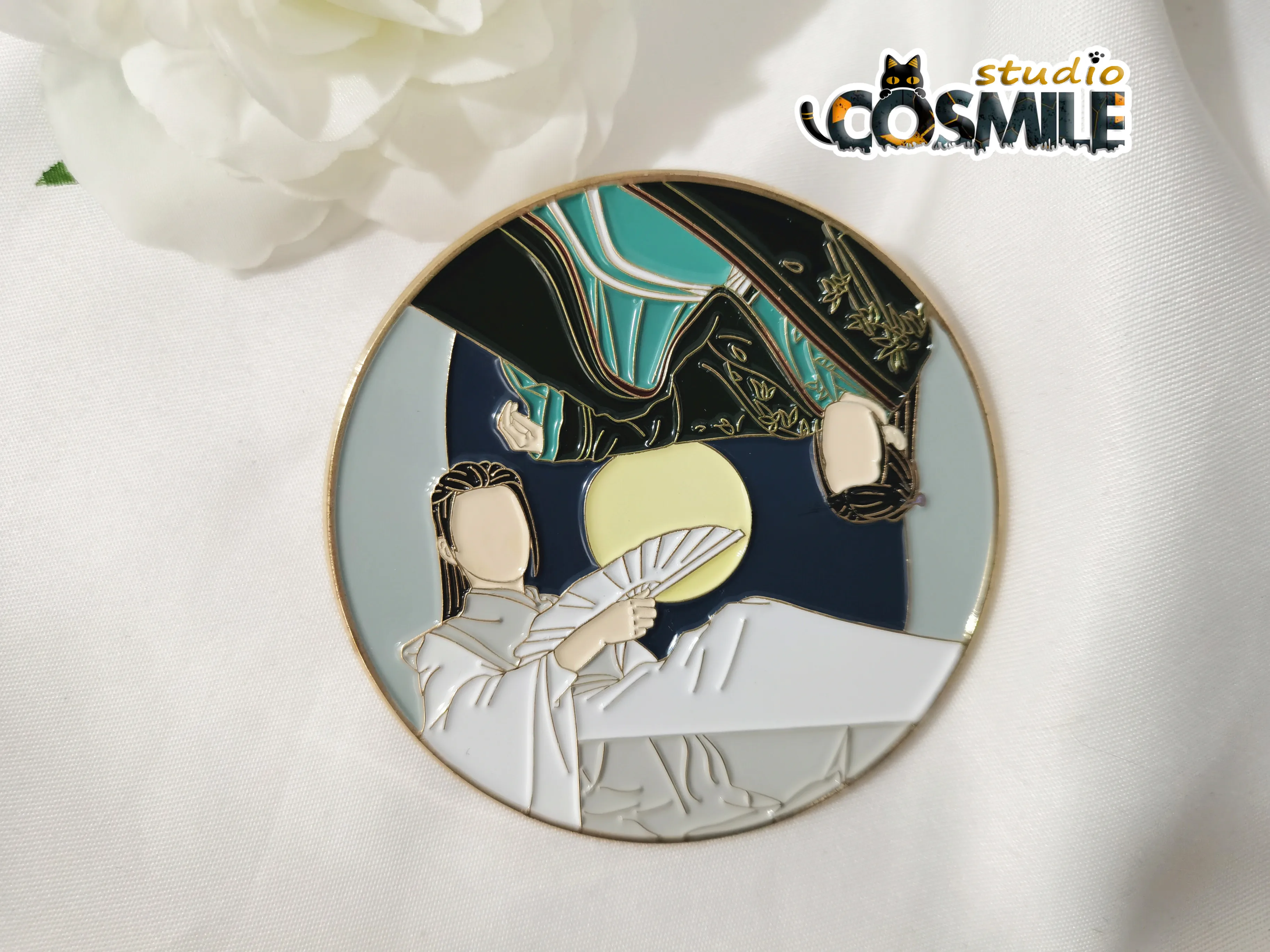 Доступно слово чести He Ling Wen Kexing Zhou Zishu Gong Jun Zhang Zhehan CP Металлический значок Брошь