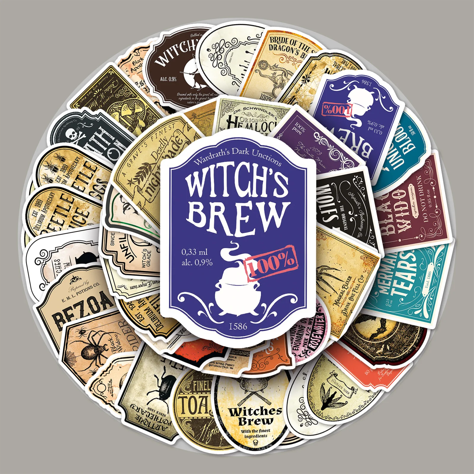 

50 шт./упаковка, водонепроницаемые наклейки-этикетки для творчества