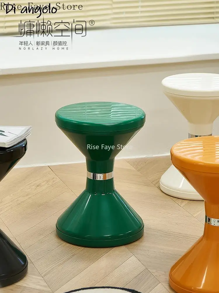 

Space Lazy Net Red Creative Short Bench Nordic Household Bench Shoes Medieval Round Bench Side Table Simple Living Room Stool