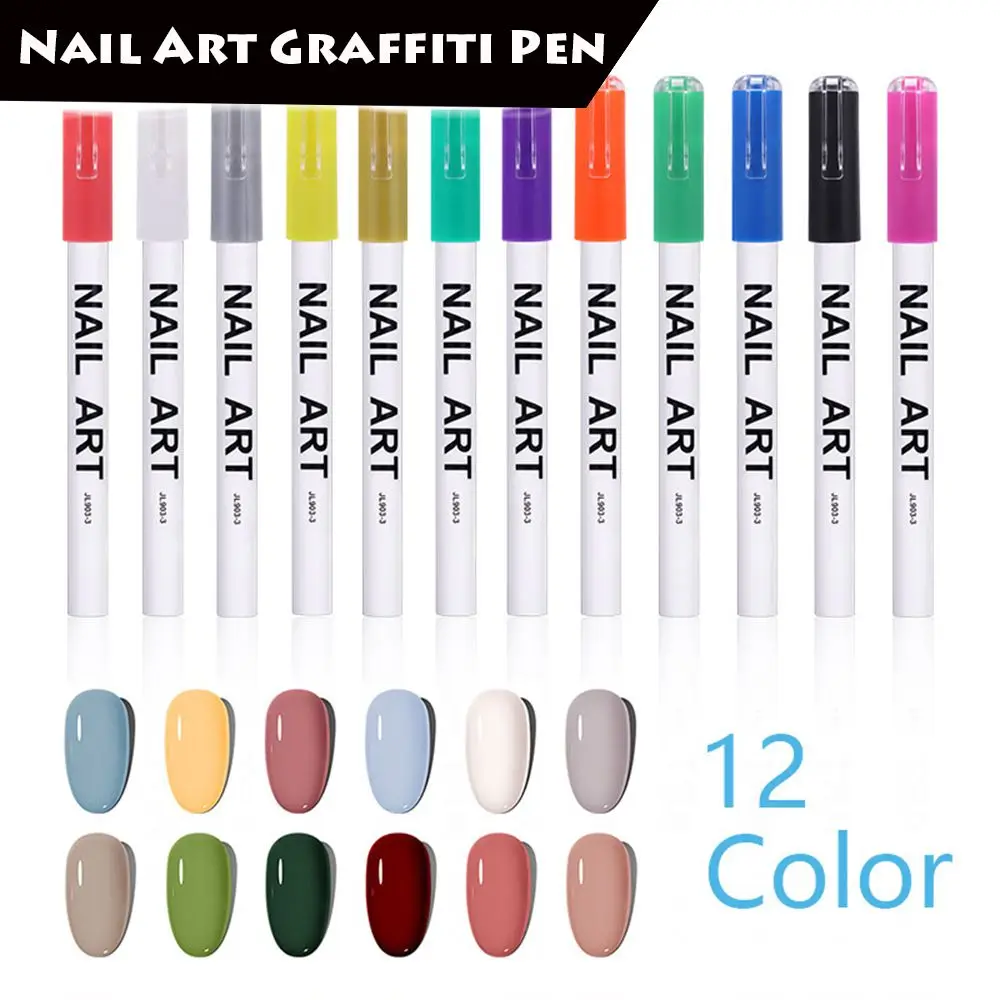 

Nail Beauty Nail Art DIY Liner Brush Nail Art Graffiti Pen Colorful Waterproof Drawing Painting