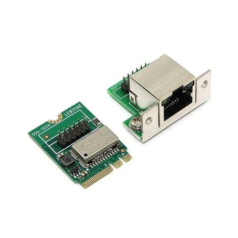 Сетевые карты M.2 (A+ E) Сетевая карта 1000 Мбит/С Gigabit Ethernet 10/100/1000 М RJ45 LAN Сетевой адаптер для Компьютера PC Простой в Использовании