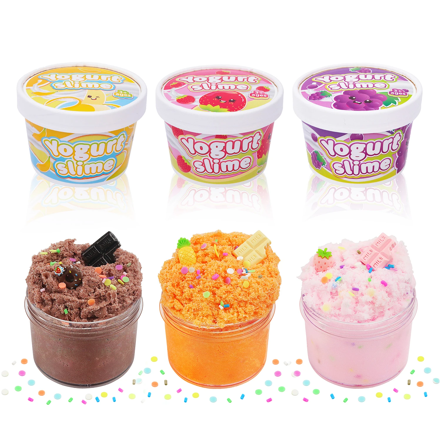 Безопасная нетоксичная хрустальная слизь с фруктовым вкусом и приятным запахом.