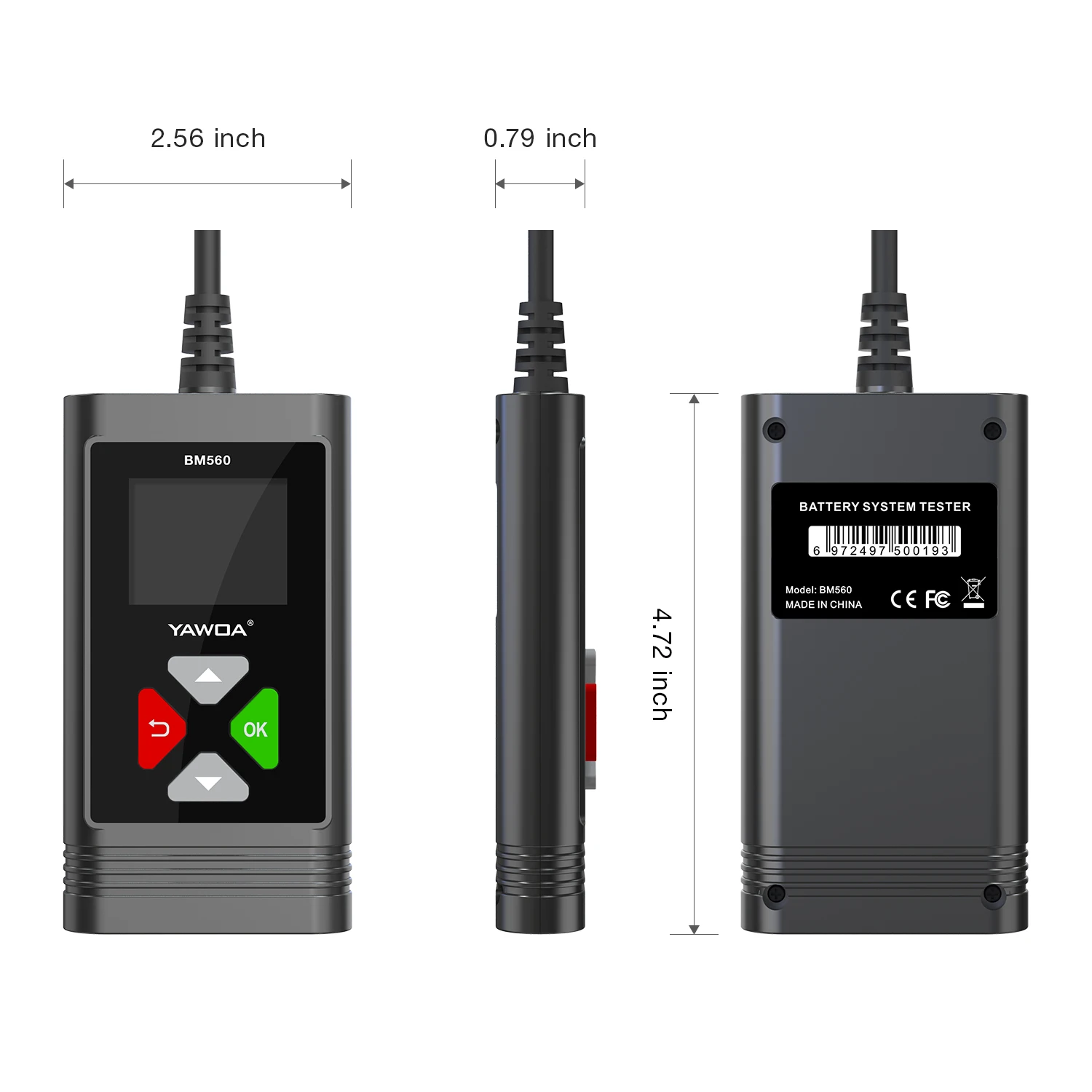 BM560 Тестер автомобильного аккумулятора 6 В 12 BM580 Анализатор Тест запуска зарядки