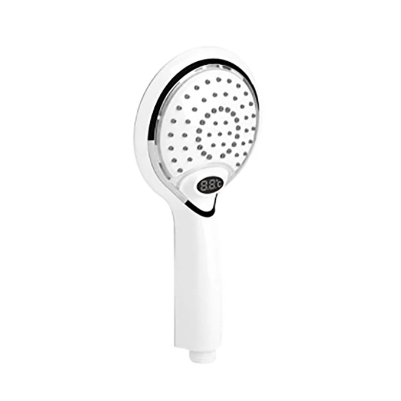 

LED Hand Bathroom Shower Spray Head Digital Temperature Display Hand Shower