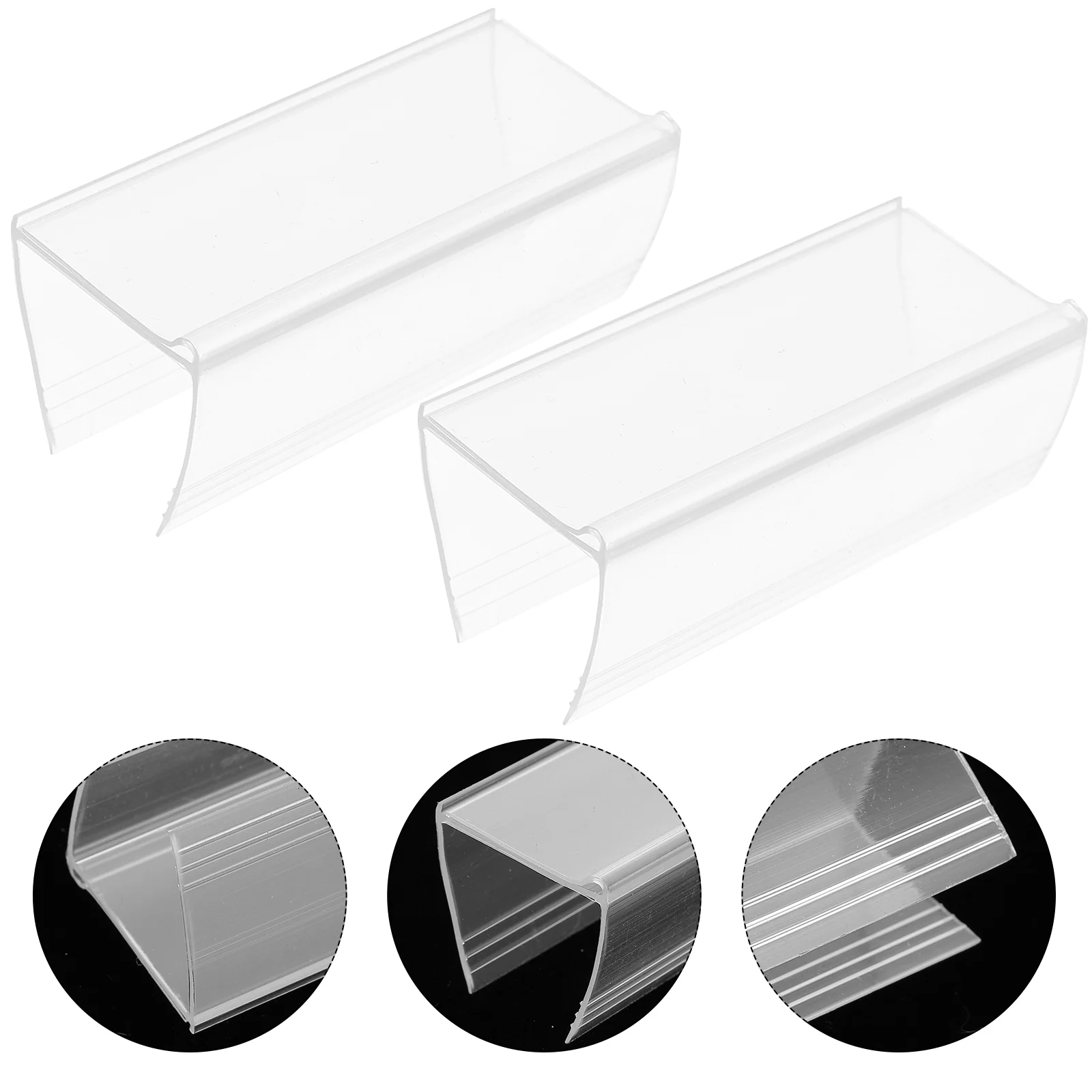 

Holder Tag Sign Label Display Rack Retailclip Stand Transparent Clothing Holders Hangermerchandise Clips