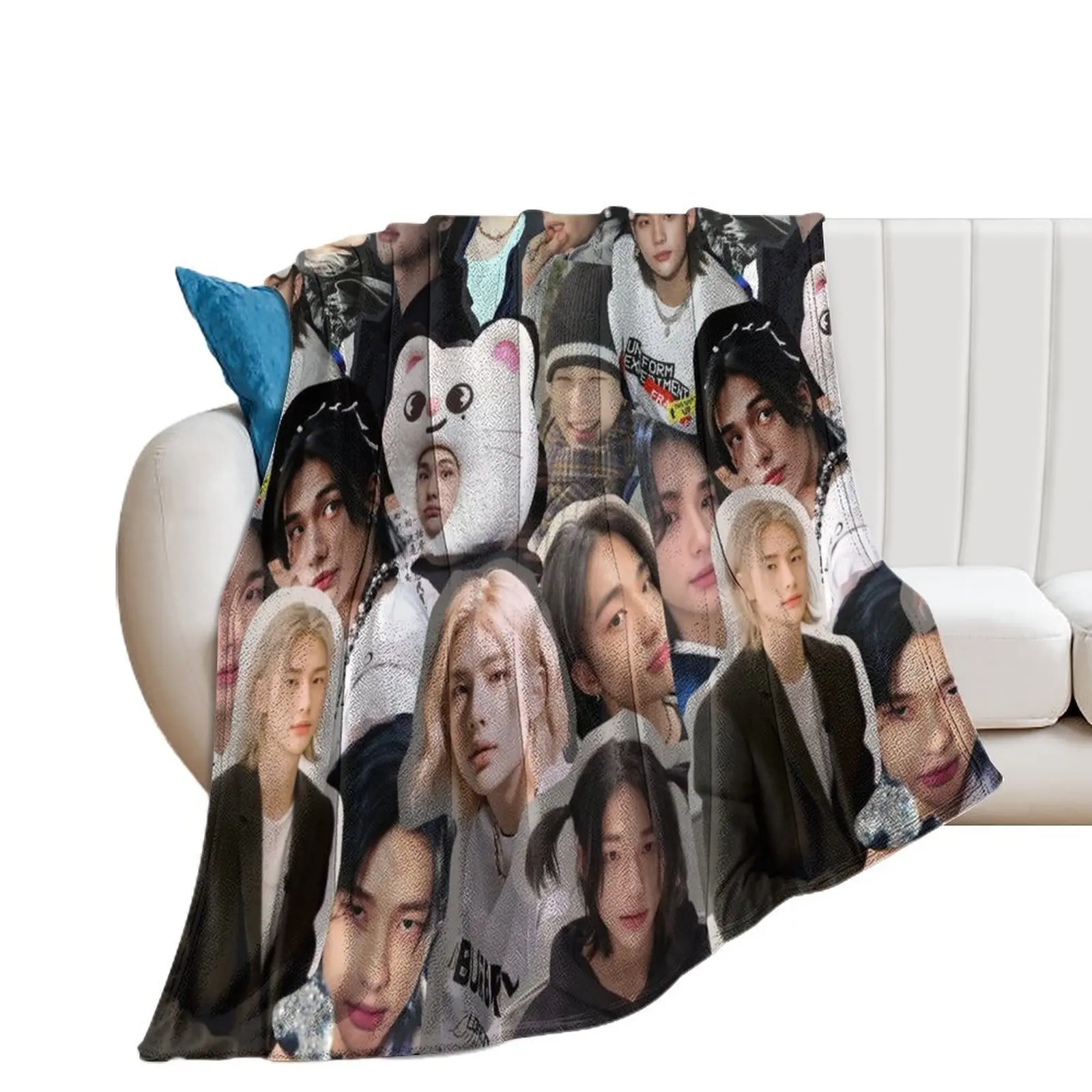Коллаж Hyunjin одеяло Furrys красивые одеяла