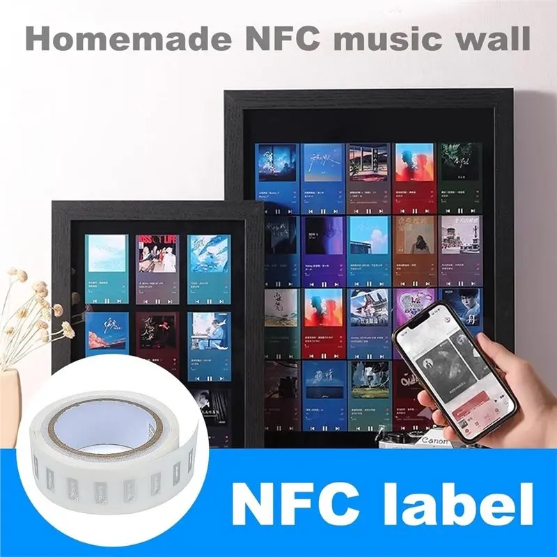 Фото Метки B29C-RFID, 500 шт., NFC-метки-наклейки с чипом NTAG213, пустые самоклеящиеся этикетки, перезаписываемые, память 137 байт. №5