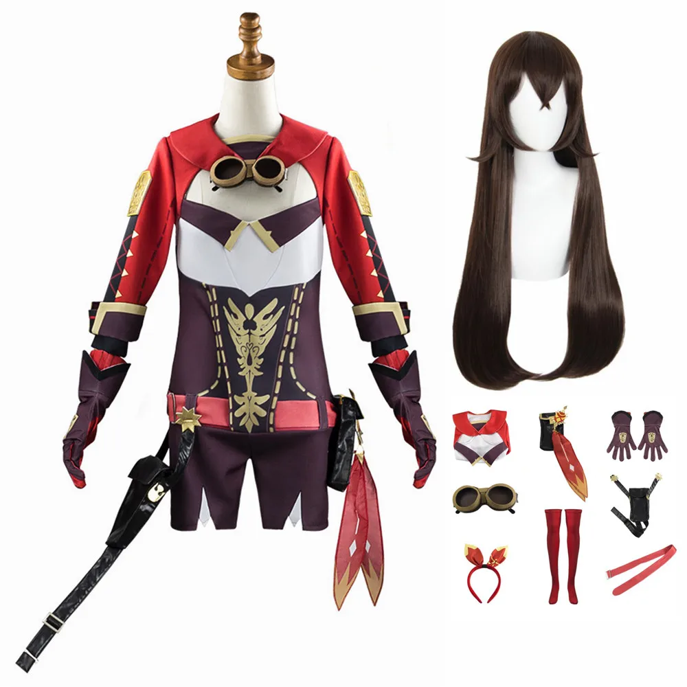 Anime Cosplay Genshin Impact Amber Halloween Clothes Costume