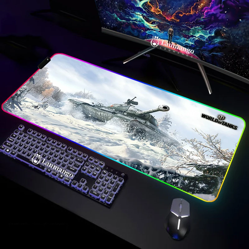 

Игровой коврик для мыши World of танки, компьютерный игровой коврик, аниме коврики для ПК Rgb Xxl, аксессуары для больших клавиатур, коврик для мыши...