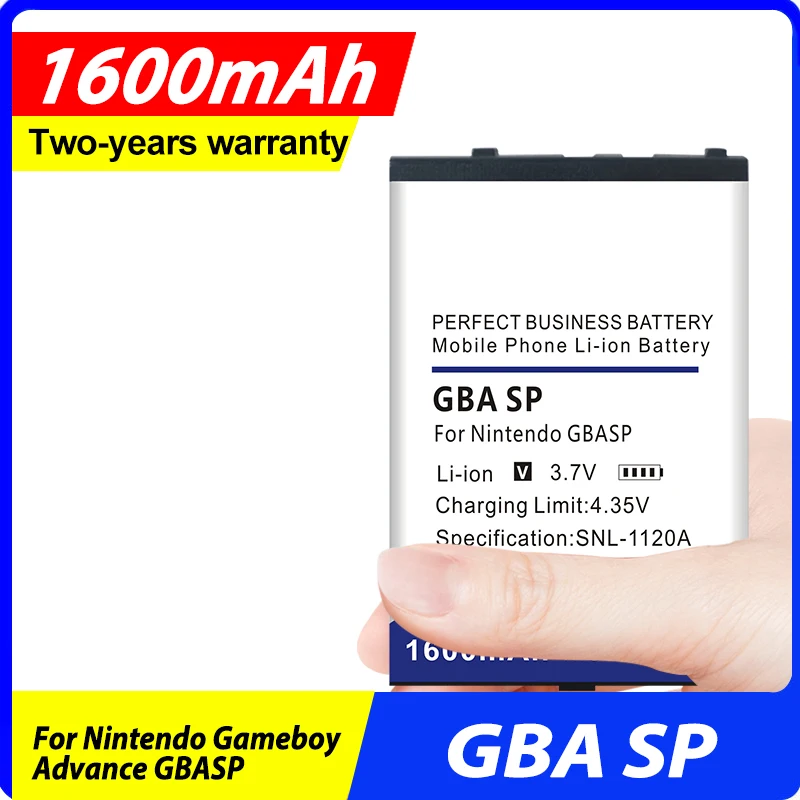 DaDaXiong 1600 мАч GBA SP Новый аккумулятор для Nintendo Gameboy Advance GBASP батареи