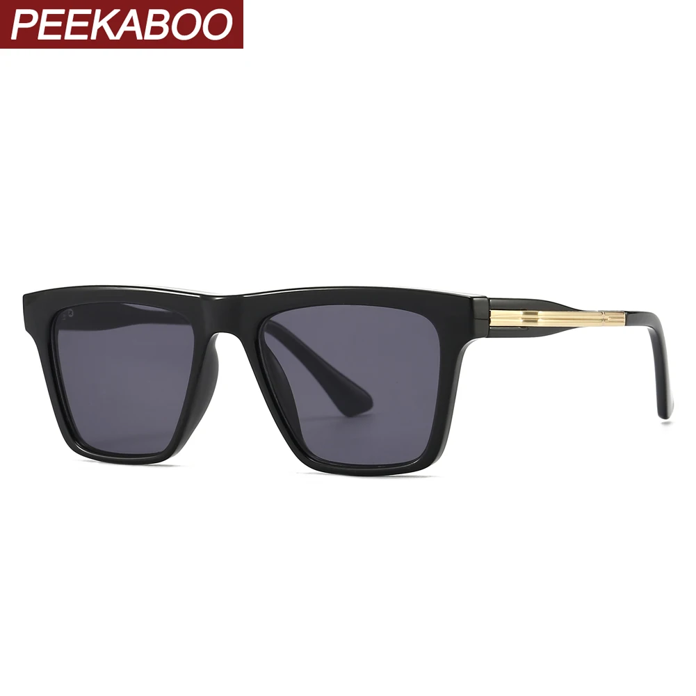 

Peekaboo мужские летние солнцезащитные очки Квадратные мужские Популярные коричневые черные полуметаллические женские солнцезащитные очки ...