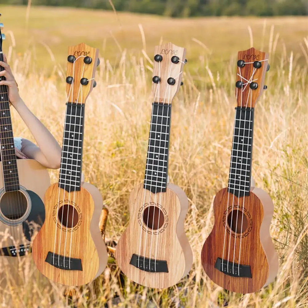1pc Wooden Ukulele Beginner Acoustic Instrument Children'S Toy Ukulele Guitar Musical Instrument For Starter G4P3 enlarge