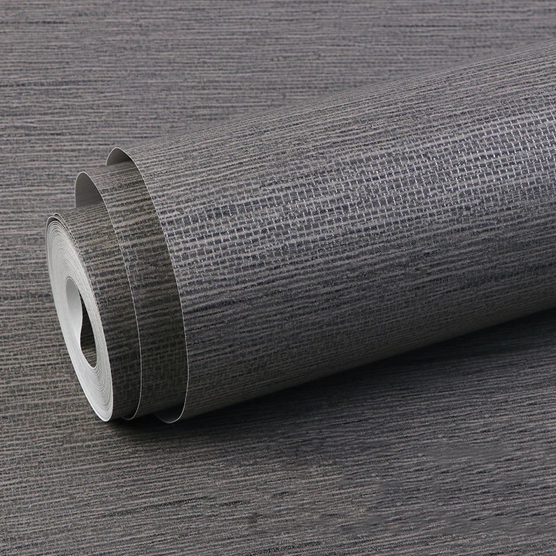 Современная японская льняная настенная бумага простой однотонный домашний