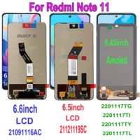 for xiaomi redmi note 11 21121119sc 21091116ac 2201117tl lcd display touch screen digitizer assembly