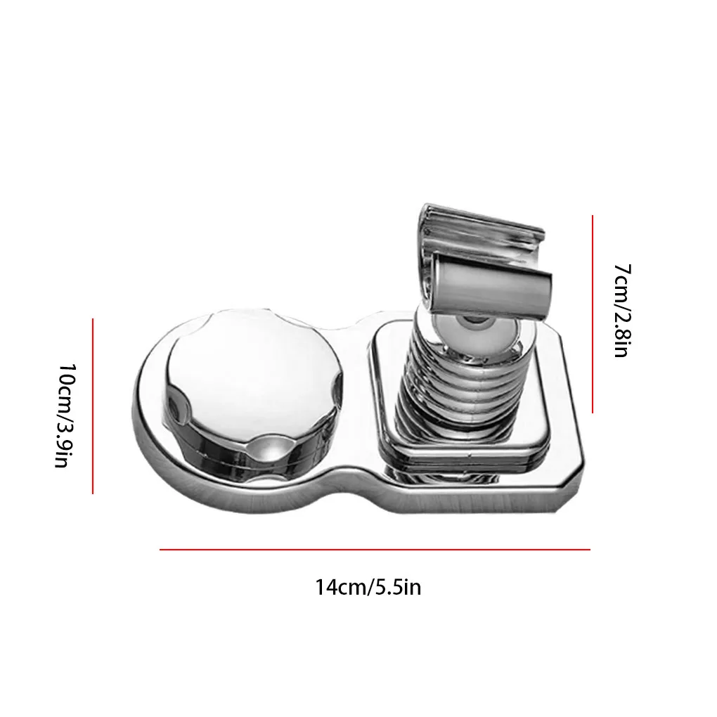 

Shower Head Holder Adjustable Shower Spray Bracket Nail-free Wall Mounted Showerhead Rack White