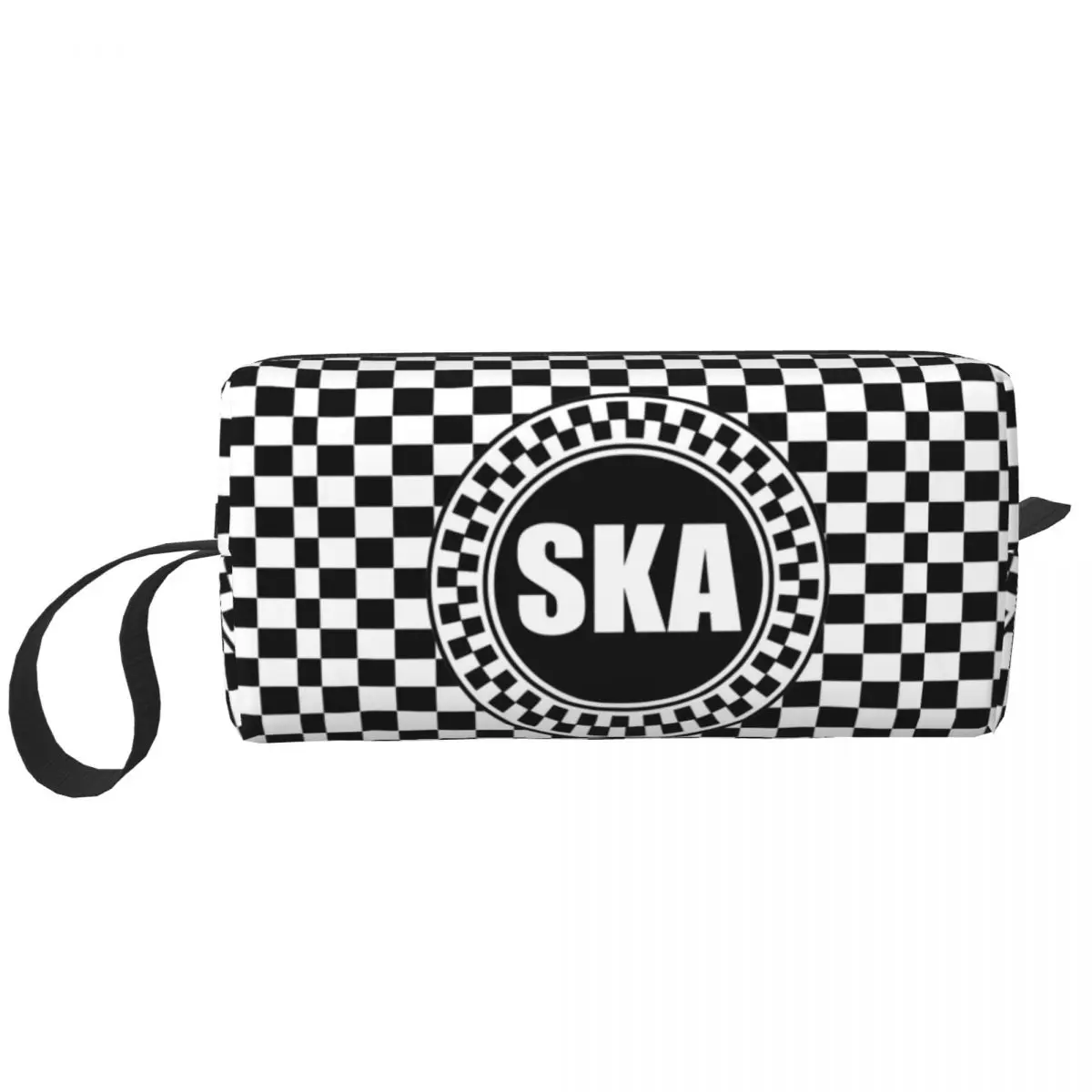

Jamaican Mainstream Music Ska Makeup Bag Women Travel Cosmetic Organizer Cute Storage Toiletry Bags