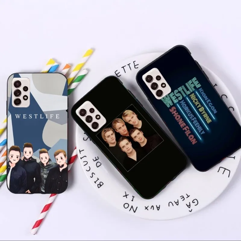 Роскошный чехол WESTLIFE для Samsung A91 A81 A73 A72 A71 A30S A20 A12 A13 A52 A53 4G, черный мягкий чехол для телефона