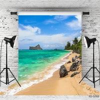 seaside beach wave scenery photo background vinyl backdrop for portrait children baby holiday photocall photography props