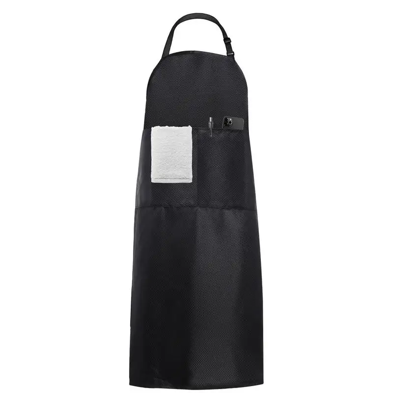 

Kitchen Apron Waterproof Adjustable Bib Men's Kitchen Cooking Accessory For Pottery Carpentry Outdoor And Grilling