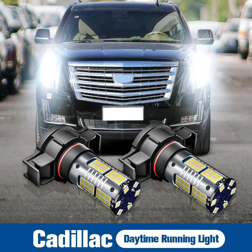 

2pcs LED Daytime Running Light H16 5202 DRL Bulb Lamp Canbus Error Free For Cadillac CTS Escalade EXT 2007-2013 ESV 2007-2014