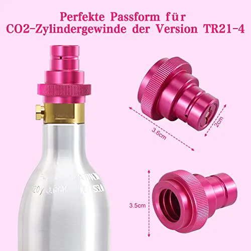 

Quick Adaptor for SodaStream Water Carbonator Duo Quick Connect QC Art and Terra Cylinder 60L Trapezoidal Thread TR21-4