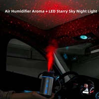 usb mini air humidifier car aroma essential oil diffuser home usb fogger mist maker led car roof star night lamp accessories