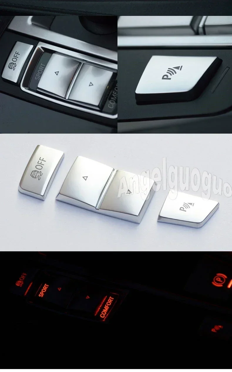 Декоративная накладка для кнопки управления автомобилем Angelguoguo BMW 5/6/7 серии F10 GT F07