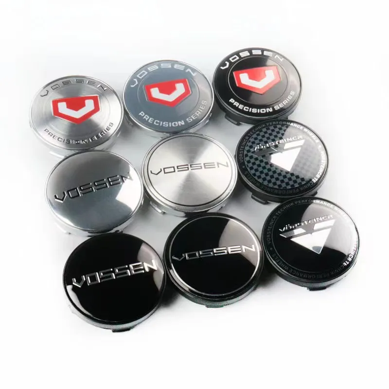 4 шт. 56 мм 60 мм Vossen колпачок центральной ступицы колеса автомобильные диски Пылезащитная Крышка Муфты наклейка эмблема аксессуары для автостайлинга