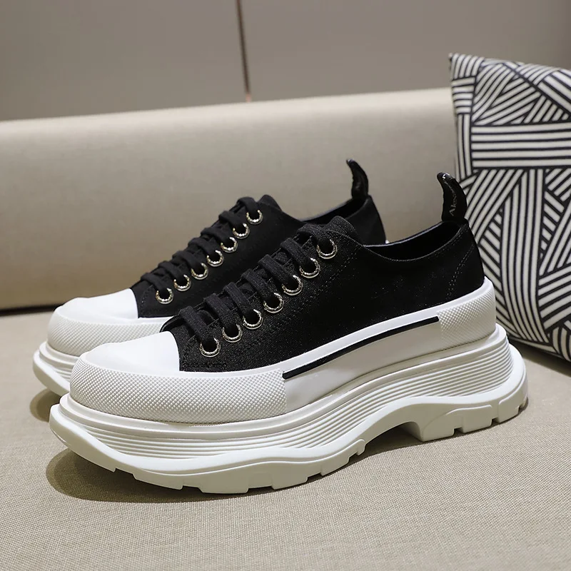 

Spring Autumn Women's Vulcanized Shoes Fashion Canvas Platform Shoes All-match Small White Shoess Size 43 Women Shoes Sneakers