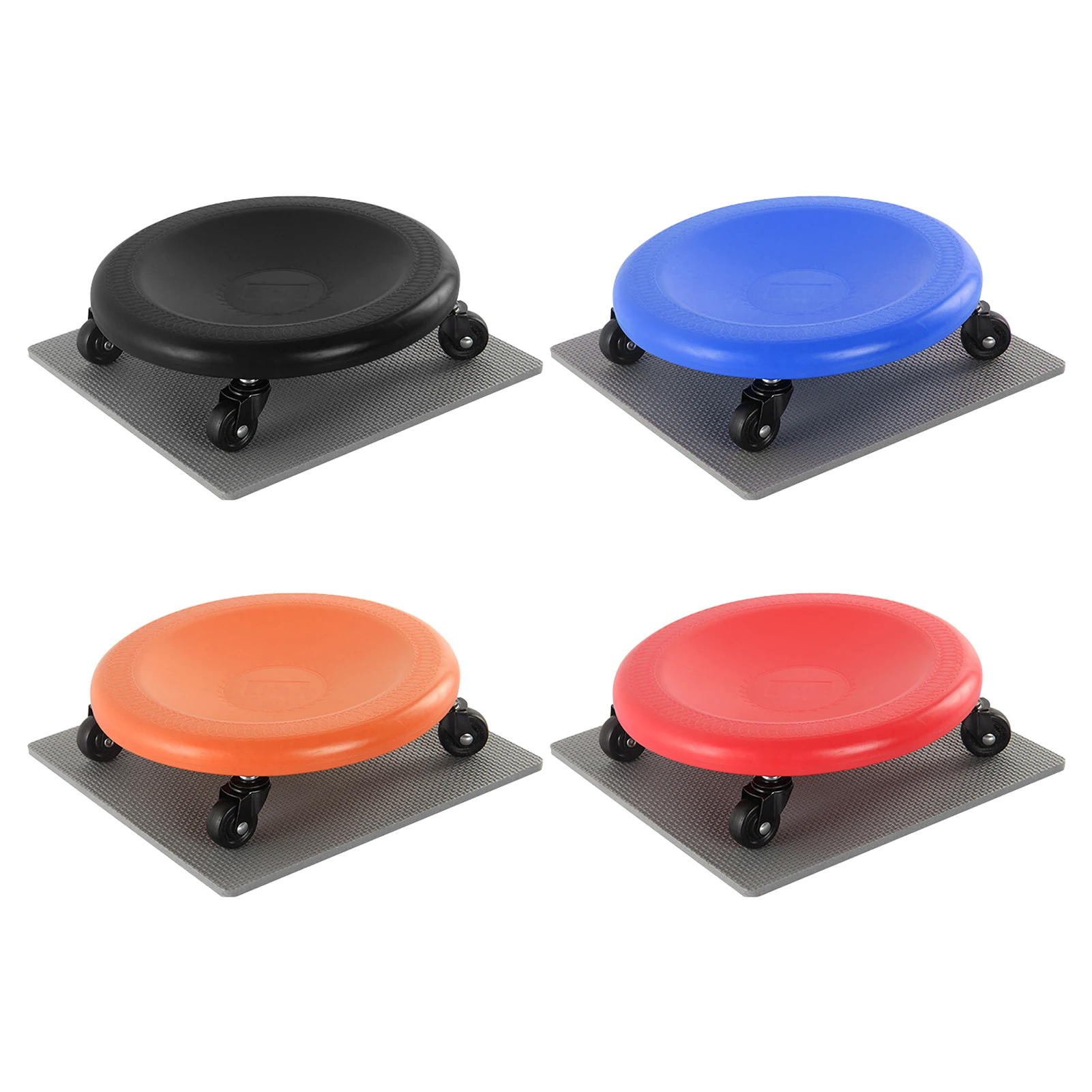 

Unisex Abdominal Trainer Four Wheel Ab Roller Home Gym Muscle Training Workout Core Abdominal Plate Fitness Exercise Equipment