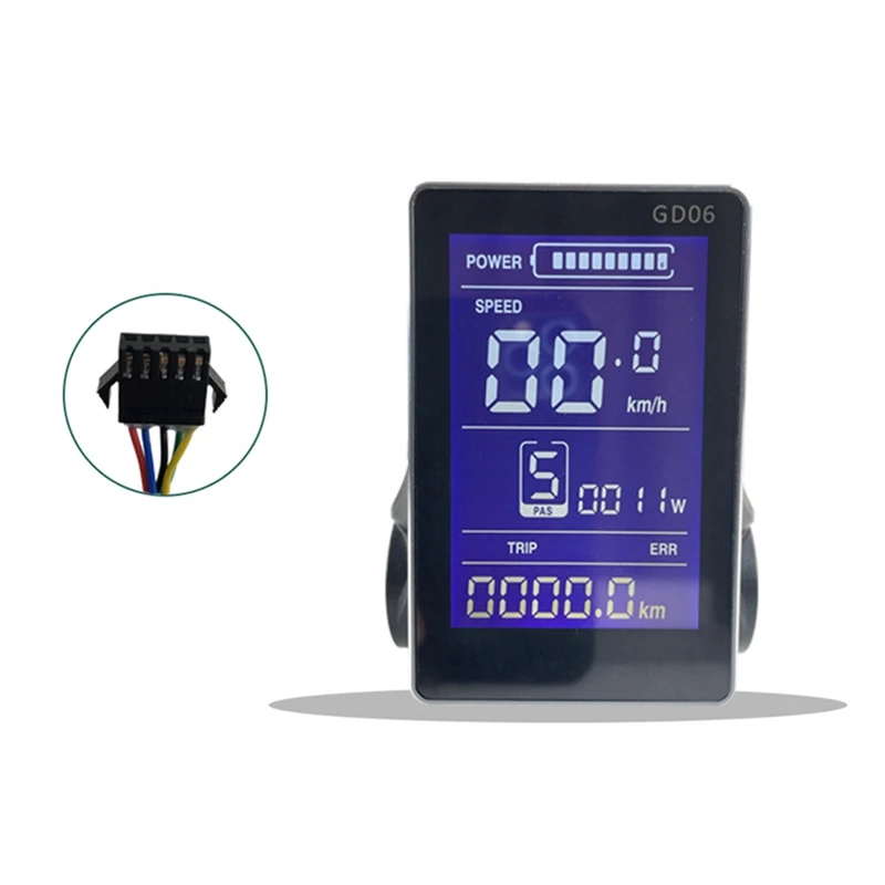 Дисплей Ebike LCD GD06 большой вертикальный экран для контроллера JIANNUO комплект