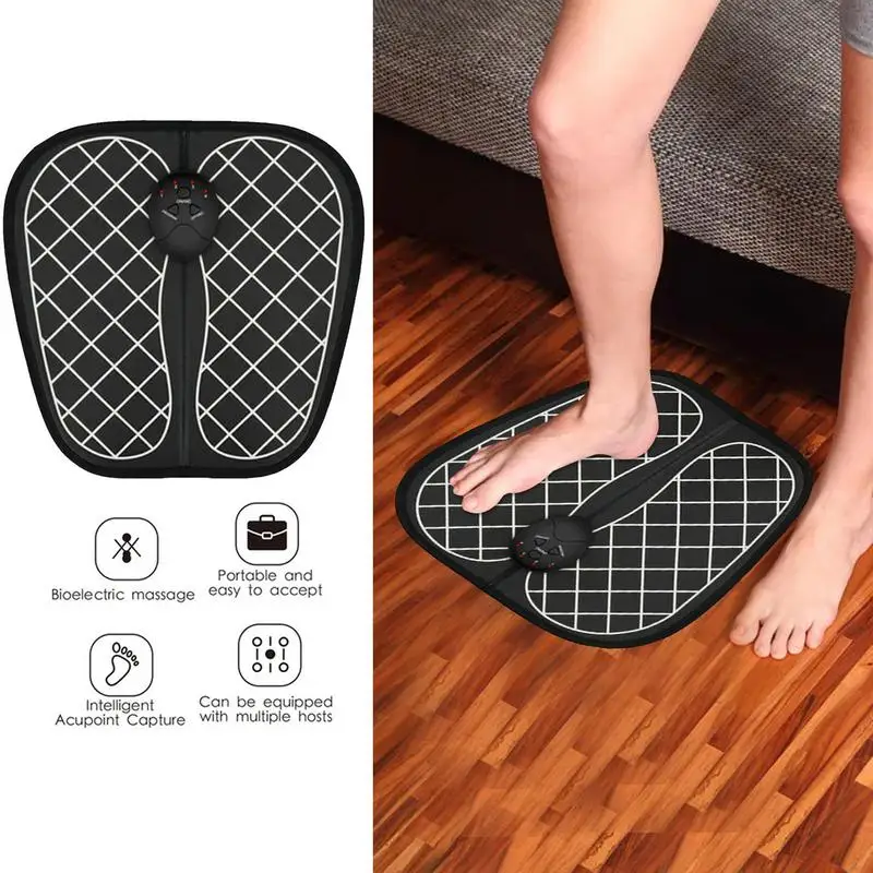 

EMS Massager Foot Pad Massage Foot Mat Acupoints StimulatorCurrent Pulse Acupoint Foot Massager Machine For Relieve