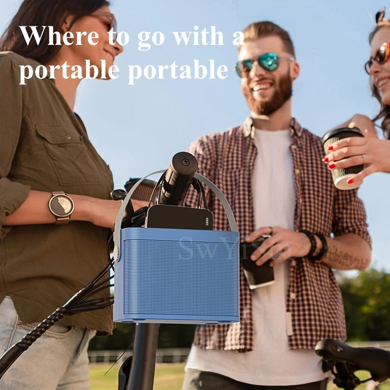 YS-219 Portable Household KTV Bluetooth Speaker Set 100W Peak Power Outdoor Subwoofer Blue Music Box With Mini Wireless Dual Mic |