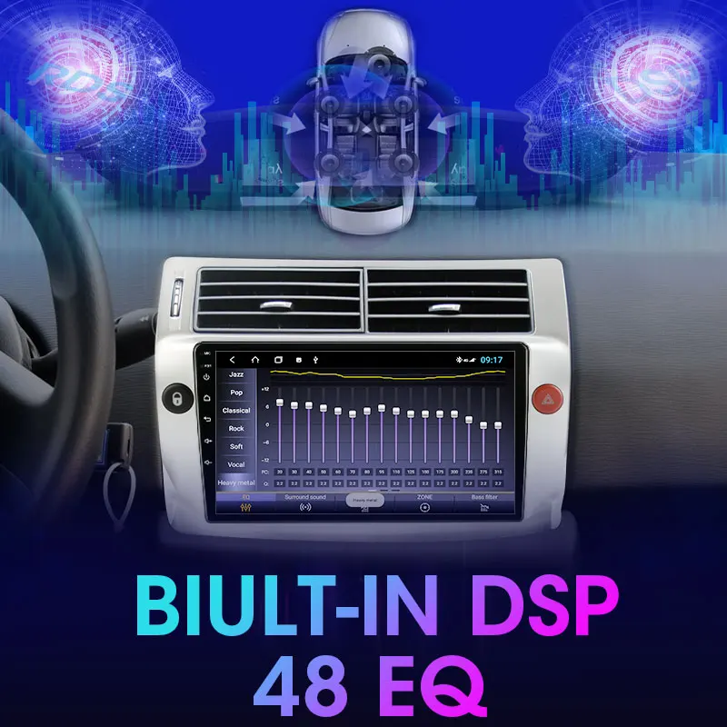 srnubi android 10 0 car stereo radio for citroen c4 c triomphe c quatre 2004 2014 multimedia video player 2 din rds dvd speakers free global shipping