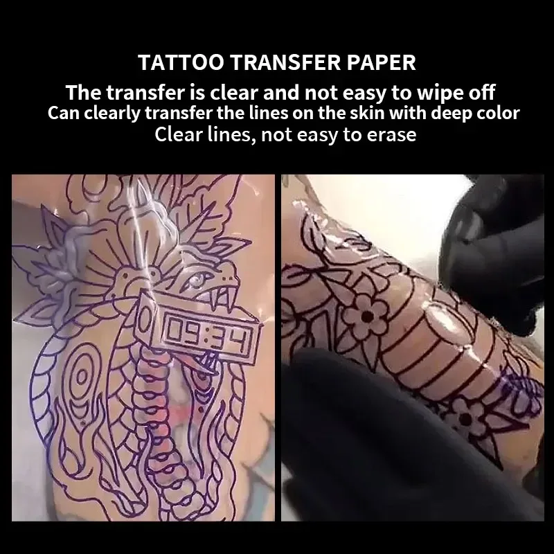 Прозрачный термотрафарет для татуировок пленка переводная бумага углеродного