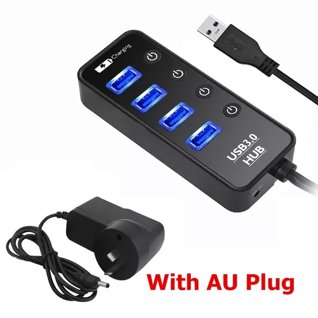 

2023 trend 3.0 HUB Charger Multi 4 7 Port For Ipad MacBook Air Pro Computer Pc Laptop Accessories With Power Adapter Usb Otg Ada