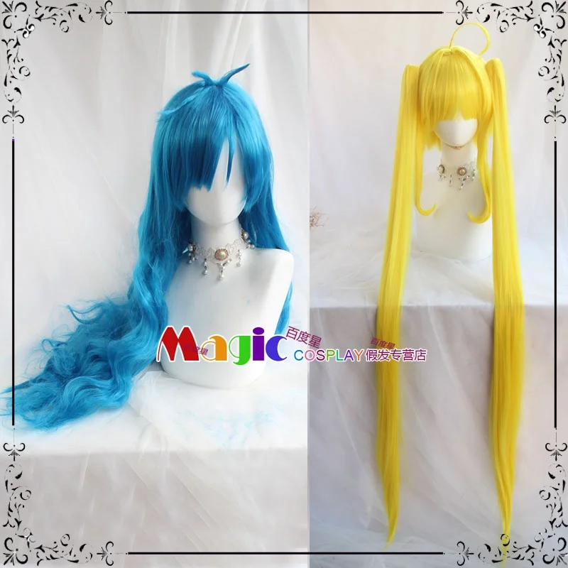 

Anime Mermaid Melody Pichi Pichi Pitch Hanon Hosho Nanami Lucia Cosplay Wig Party Role Play Synthetic Hair