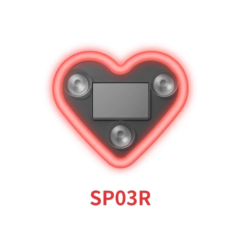 

Солнечная автомобильная любовь, декоративная лампа для автомобиля, светодиодная сигнальная лампа, треугольное окно автомобиля и заднее окно, милый атмосферный свет