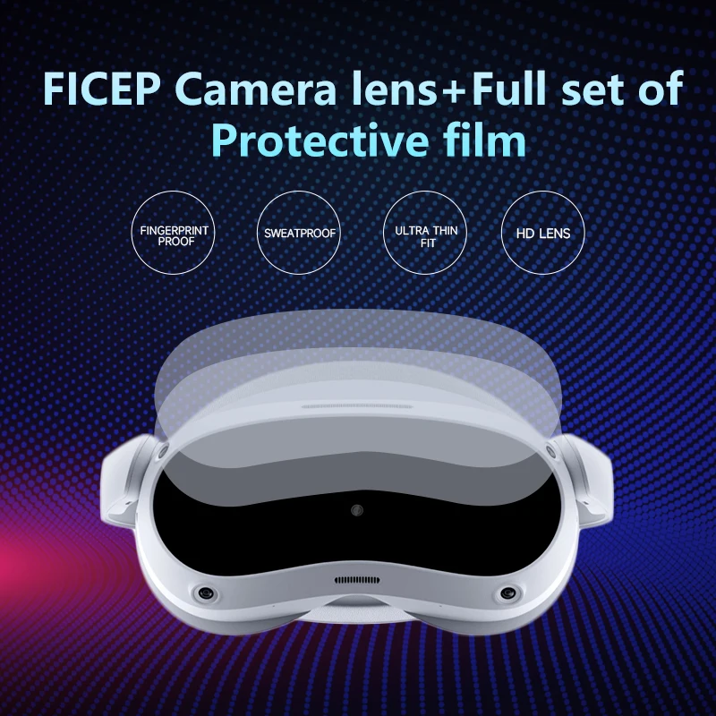 For PICO 4 Lens Protective Film VR Glasses screen protector HD Anti-Scratch Soft Panel Film pico 4 Accessories