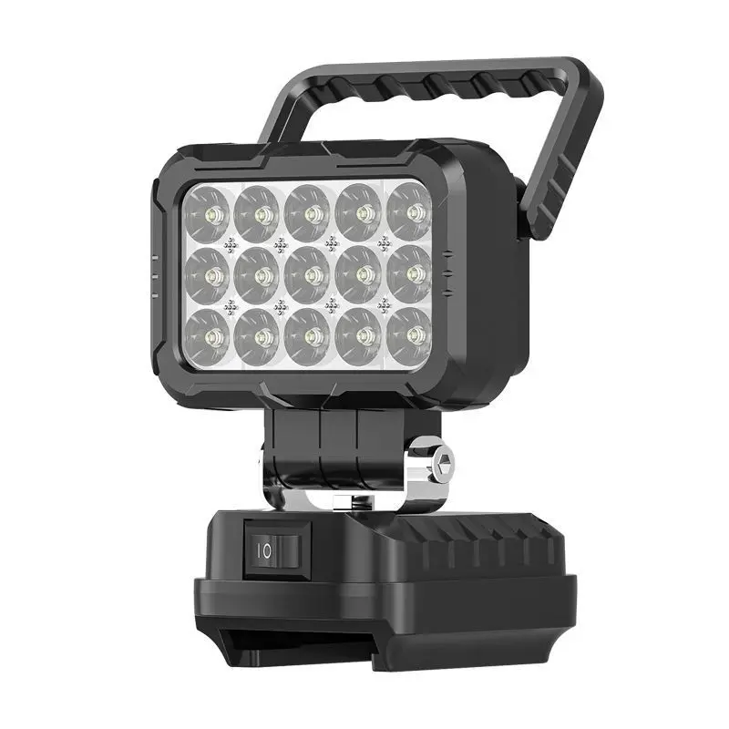 15 бусин светодиодный рабочий светильник, прожектор, портативная лампа, ручной фонарь для Makita, 18 В, литий-ионный аккумулятор, аксессуар, BL1830, рабочая лампа