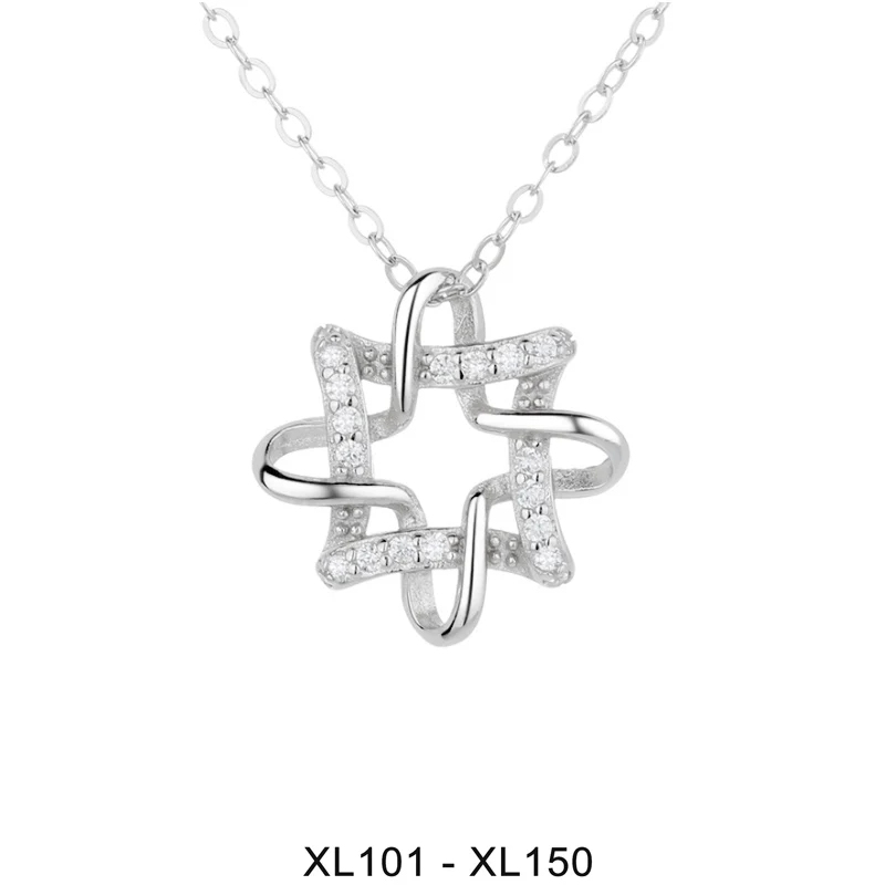 

Fahmi European & American Style Necklace Exaggerated Micro-Inlaid Zircon Four-Leaf Clover Design Double Layer Jewelry For Woman