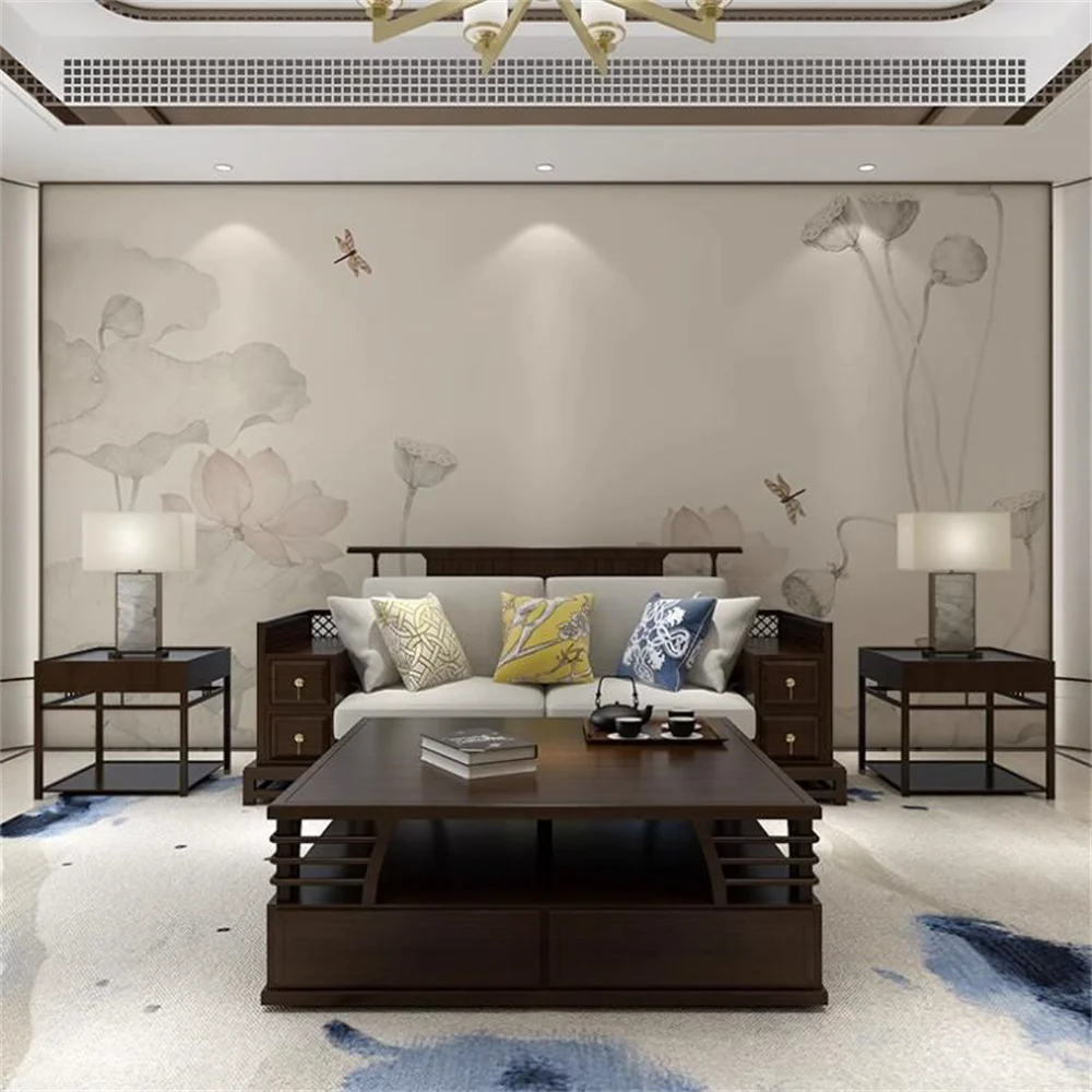 

Milofi grand lotus 3D revêtement mural salon canapé fond grande murale chambre salon de thé bureau papier peint fond d'écran