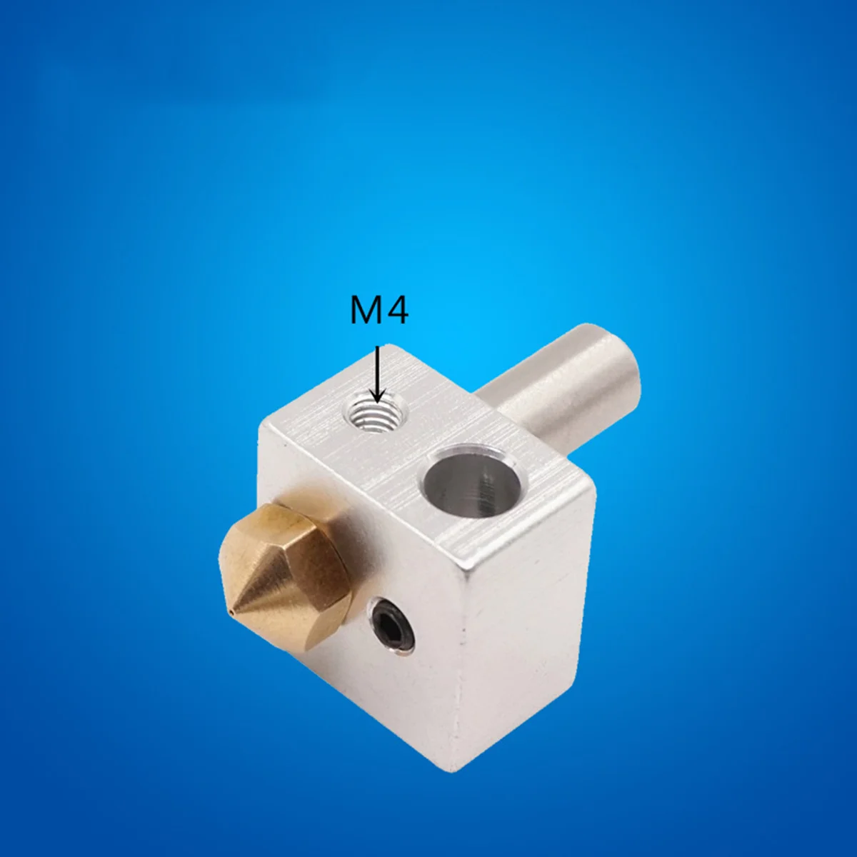 

MK10 Hot End Hotend Extruder with M7 Nozzle Heater Block and Tube (Silver)