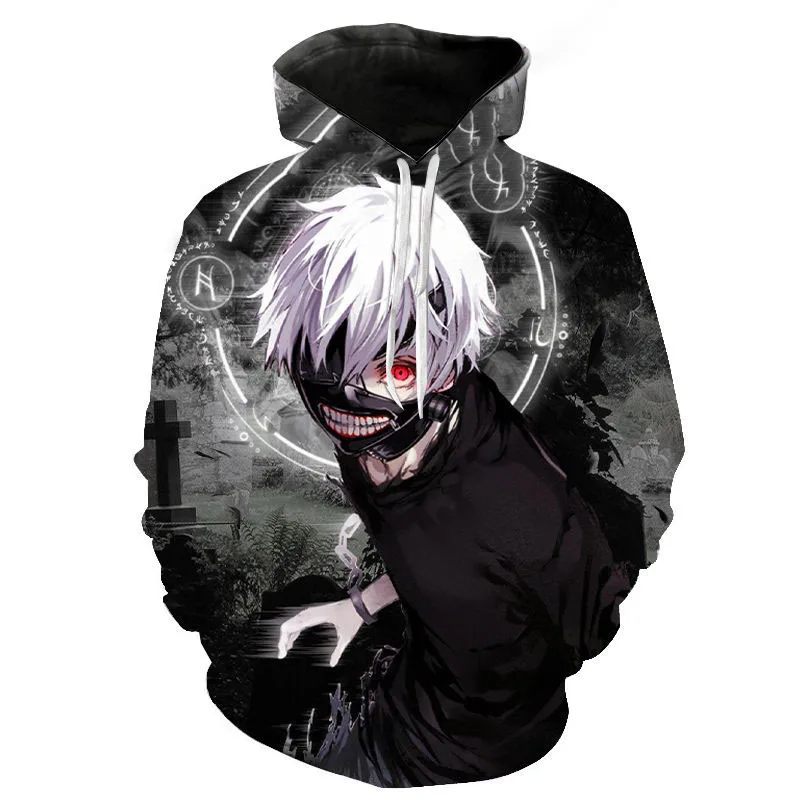 

New Casual 3D Printed Tokyo Ghoul Men Women Children Streetwear Hoodies Fashion Sleeve Boy Girl Kids Sweatshirts Cool Coat