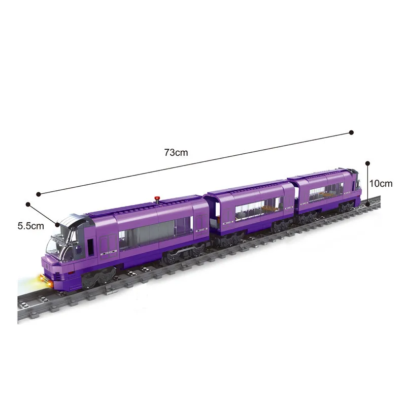 Конструктор сделай сам набор строительных блоков для поездов городская серия